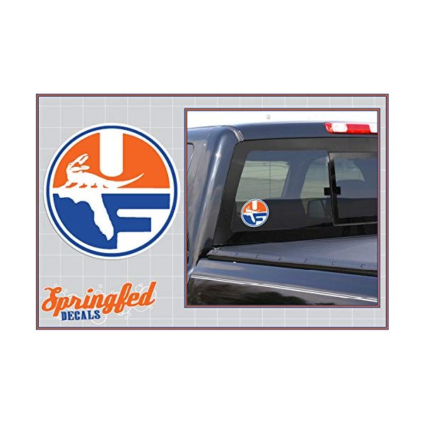 Florida Gators PELL SHIELD LOGO 8" Vinyl Decal UF Car Truck Window Sticker