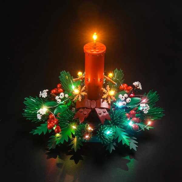 BrickBling LED Light Compatible with Lego Christmas Table Decoration Building Kit,Christmas Décor Lights Compatible with Lego 40743, Creative Lighting Kit-Not Included The Model