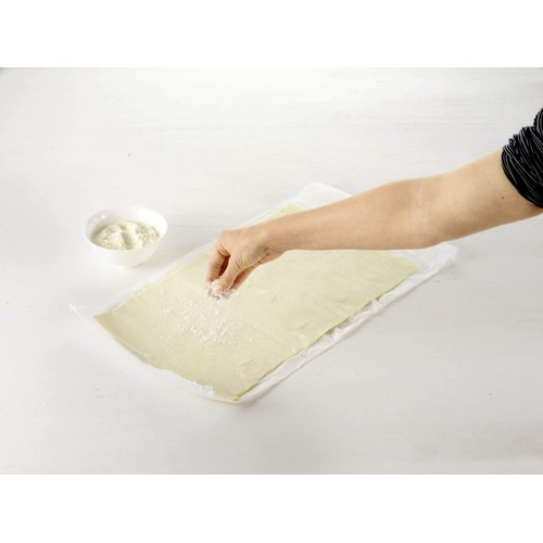 Betty Bossi Christmas Roller - Dough Roller/Pastry Roller from for Irresistible Baked Christmas Specialities, Pastry Cutter and Pastry Roller with Pattern., grey, orange, l 17 × w 7 × ø 4cm