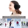 Metog Primitive Wing Winter Foldable Polar Fleece EarMuffs Black