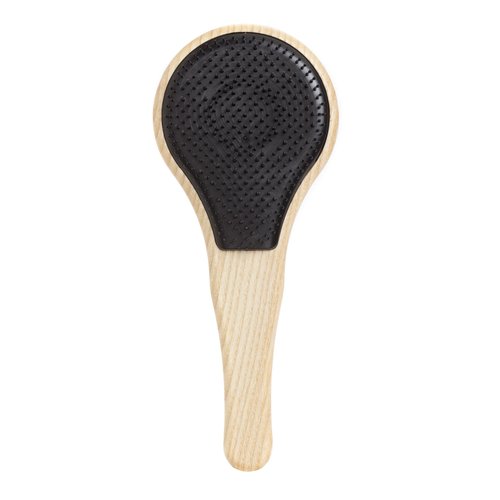Michel Mercier Women's Wood Crafted Detangling Hair Brush for Thick Hair, Black