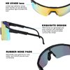 Douide Vipers Sports Sunglasses for Women Youth & Men - UV400 Lens, Baseball TR90 Frame - Ideal for Cycling, Fishing, Skiing (C01)