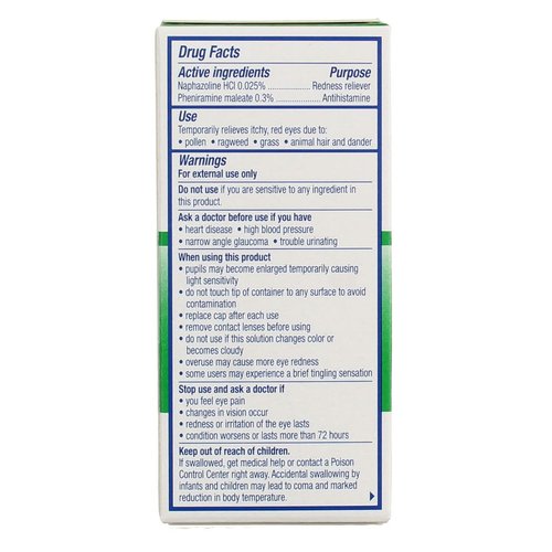 Visine Multi-Action Eye Allergy Relief, 0.5 oz (Pack of 2)