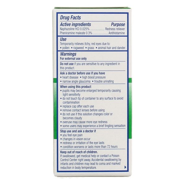 Visine Multi-Action Eye Allergy Relief, 0.5 oz (Pack of 2)