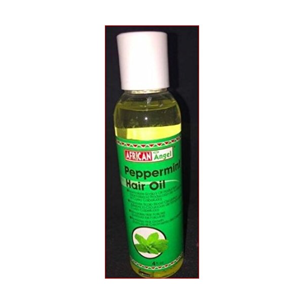 AFRICAN ANGEL NATURAL PEPPERMINT OIL HAIR, BODY OILS 4 FL OZ