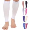 Doc Miller Calf Compression Sleeve Men and Women - 15-20mmHg Shin Splint Compression Sleeve Recover Varicose Veins, Torn Calf and Pain Relief - 1 Pair Calf Sleeves White Color - Medium Size