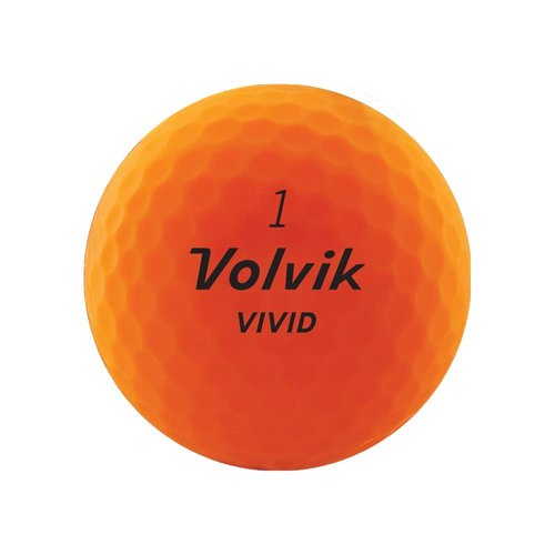 Volvik Vivid Golf Balls - Matte Orange, Dozen