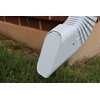 GutterGate 4"x3" Type-B White Gutter Downspout Extension Accessory