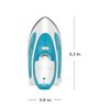 Mini Steam Iron for Travel, 1080W, Dual Voltage, Lightweight Non-Stick Soleplate, Portable Travel Steam Iron, White-Teal