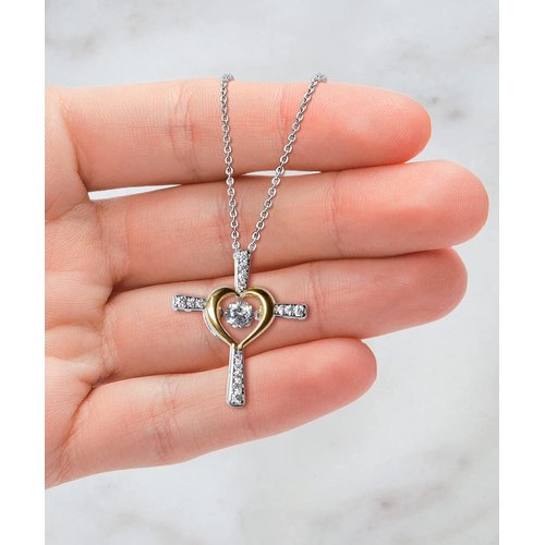 Reusable Fiancee Gifts, I'm not Getting Slower, I'm just Enjoying Life at a More, Reusable Holiday Cross Dancing Necklace from