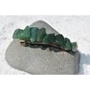 Green Quartz Stone French Barrette Hair Clip