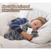 Cuckool Gray Tabby Cat Stuffed Animals, Microwavable Stuffed Animals Heating Pad for Cramps, Pain Stress Relief, Heatable & Coolable Lavender Scented Plush Toys for Anxiety, Women Kids Bedtime