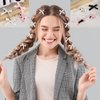 XLSXEXCL 60 Pcs Mini Bowknot Hair Clips for Women Girls Bow Hair Clips Solid Color Hair Ribbon Alligator Clips Barrettes Hair Accessories (Black Pink White)
