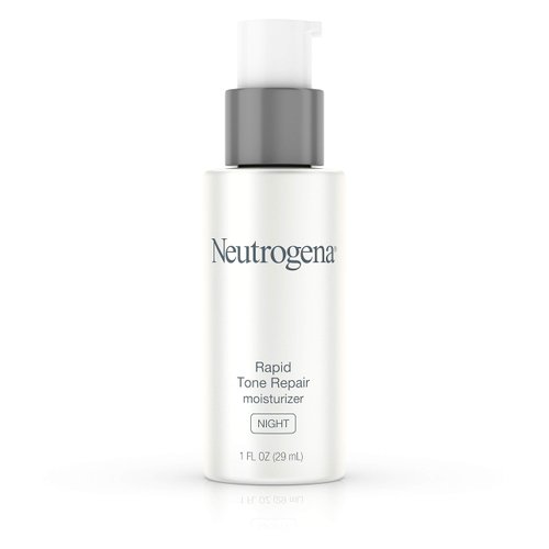 Neutrogena Rapid Tone Repair Night Cream with Retinol, Vitamin C and Hyaluronic Acid - Anti Wrinkle Face and Neck Moisturizer - Vitamin C, Retinol, Glycerin, Hyaluronic Acid, 1 fl. Oz