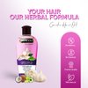 Hemani Hair Oil 200mL (6.76 FL OZ) Natural Solution for Strong and Shiny Hair (Garlic with Coconut & Amla)