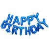 Dark Blue Happy Birthday Balloons Banner,16 Inch Mylar Foil Letters Sign,Reusable Balloons for Women, Men, Boys & Girls Birthday Decorations Party Supplies