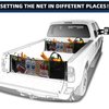 Truck Bed Cargo Net,Cargo Storage Elastic Mesh Net Organizer with Hooks,Truck Bed Grocery Holder with Hooks,Cargo Net for Pickup Truck Bed