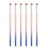 KAAGEE 6pieces Ombre Nail Brush Wood Nail Pen Ombre Brush for Gel Nails Nail Gradient Brush Nail Design Brushes Nail Painting Kit Nail Art Tools Acrylic Nail Accessories