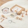 Baby Musical Instruments Set Wooden Montessori Musical Toys for Toddlers Neutral Colors Percussion Instruments Set with Modern Boho Xylophone Tambourine Educational Musical Toys for Preschool Kids
