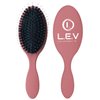L.E.V Boar Bristle Anti Frizz Hair Styling Brush - Smoothing Brush Hair Comb - Women Hair Brushes for Curly, Thick, and Natural Black Hair - Hair Brushes for Women & Men (Pink)