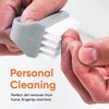Nail Brush for Cleaning Fingernails, Nail Scrubber Brush, Toe Foot Hands Fingernail Brush Cleaner- Small Scrub Brush- All-Purpose Stiff Cleaning Brush for Home, Kitchen, Work, (3)