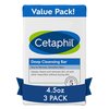 Cetaphil Bar Soap, Deep Cleansing Face and Body Bar, Pack of 3, For Dry to Normal, Sensitive Skin, Soap Free, Hypoallergenic, Paraben Free, Removes Makeup, Dirt and Oil