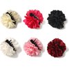 Chaormrey Flower Hair Claw Clips for Women,Big Hair Claws Floral Hair Clamps Clips Girls Hair Accessories Wedding Birthday Pack of 6