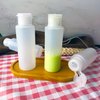 DNSEN 3.4oz Travel Bottles for Toiletries TSA Approved Leakproof Squeeze Plastic Empty Travel Size Bottles Refillable Liquid Containers with Labels (5 Pack)