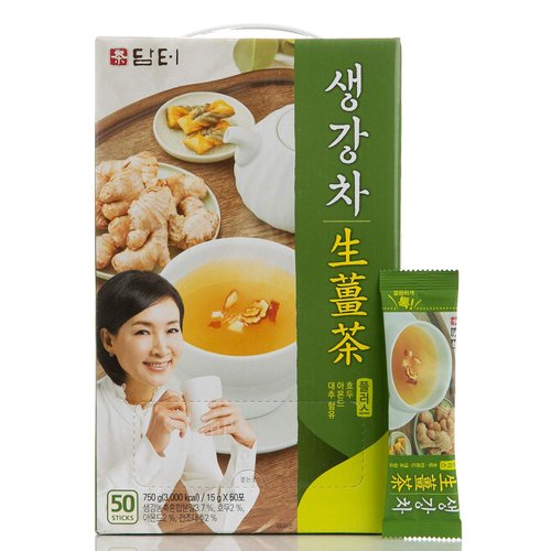 Damtuh Korean Traditional Ginger Tea Plus, Ginger Powder, 15g x 50 Sticks
