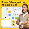 Hyper-Sticky Magnets with Adhesive Backing - 120pcs 0.8x0.04 Strong Magnetic Squares for Whiteboard Fridge - Easy-to-Cut Stickers for Planning and Organization - Teacher Must Have - Teacher Supplies