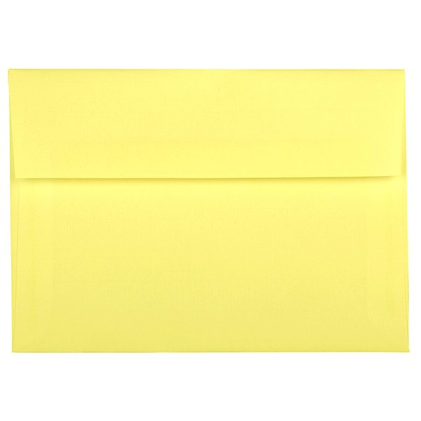 Canary Yellow Pastel 100 Boxed (5-1/4 x 7-1/4) A7 Envelopes for 5 X 7 Invitations Announcements Communions from The Envelope Gallery
