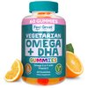 DHA & Omega Gummies for Adults by Feel Great Vitamin Co. | Vegetarian | Vitamin C, Chia, and Omega 3 6 9, Supports Brain, Immune, Prenatal Functions, (60 Count)