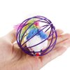 Kopida 4 Pcs Cat Toy Balls, Cat Mouse Ball Cage Cat Mouse Toy Colorful Cat Interactive Toy Pet Supplies Cat Accessories Cat Mouse Ball Toy