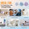 Washable Dog Diapers Female, 3 Pack Premium Reusable Doggie Diapers，High Absorbency Leak-Proof Puppy Diapers for Female Dog in Heat, Period, Incontinence, Excitable Urination Girl Dog Diapers Dress