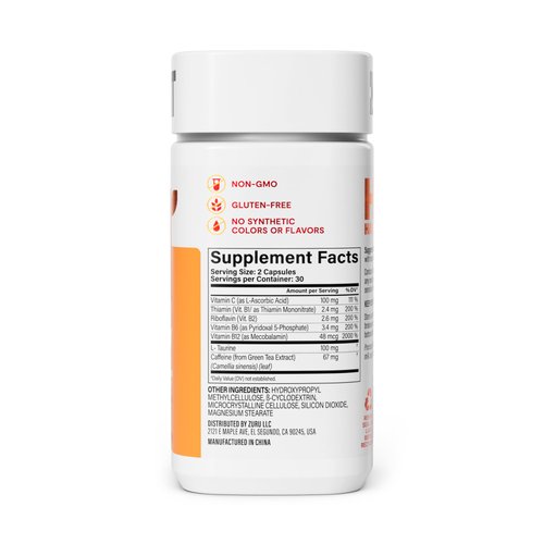 Habit Energy Supplement 2 Pack (120 Capsules) - New Look, Supports Energy, Mental Alertness and Focus, Natural Caffeine, Vitamins B & C, Green Tea Extract, Vegan, Non-GMO