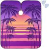 visesunny Barber Cape Tropical Sea Sunset Polyester Hair Cutting Salon Cape Apron Anti-Static Haircut Water-Resistant Shaving Cloth Beard Shaving Bib Hairdressing Cape