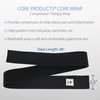 Core Products Core Wrap, Compression Therapy Wrap, Black - 2.5" X 48"