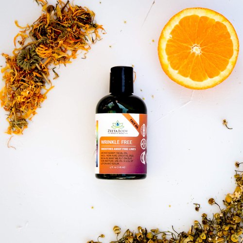 Wrinkle Free Facial Oil by Zeeta 1oz Vegan/Organic