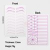 1pc Double Sided White Silicone Nano Hair Stroke Practice Skin Permanent Makeup Microblading Practice Pad Sheets for Eyebrow Training