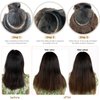 Clip in Hair Extensions Highlight #2T6P2 U Part Clip in 18 Inch 80g Balayage Dark Brown with Chocolate Brown One Piece Hairpieces Human Hair Clip in Extensions