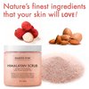 MAJESTIC PURE Himalayan Pink Salt Body Scrub with Lychee Oil and Sweet Almond Oil | Exfoliating Body Scrub for Skin Care, Stretch Marks, Acne, Cellulite | Body Scrub Exfoliator |10 oz