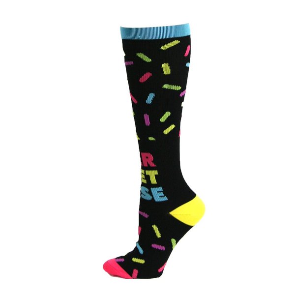 Think Medical Women's 10-14 Mmhg Compression Socks Medium Sweet Nurse