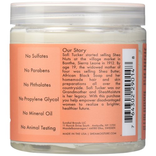 Shea Moisture Coconut & Hibiscus Radiance Mud Mask for Unisex, Dull Skin, 6 Ounce