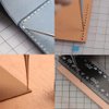 WUTA Leather Craft Awl Tools Leather Hole Punch Tool Sewing Punching Hole Maker Stitching Over Stitch Wood Handle 3 Packs