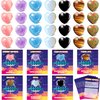 JOYPRO Valentines Day Gifts for Kids Classroom, 28 Pack Valentines Cards Goodie Bags with Heart Stones, Valentine Exchange Gifts Party Favors Crystal Gemstone Rocks for Girls Boys Classroom Prizes