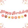 KatchOn, Groovy Happy Birthday Banner - Big, 10 Feet, No DIY | Two Groovy Birthday Banner for Groovy Party Decorations | Groovy Banner for Groovy Birthday Decorations | Hippie Happy Birthday Banner