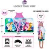 My Little Pony Bath/Pool/Beach Soft Cotton Terry Hooded Towel Wrap, 24 in x 50 in, By Franco Kids