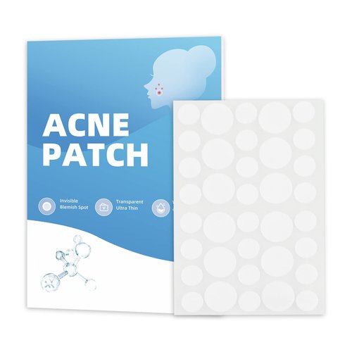 Acne Patches 36 Patches (2 Sizes), Acne Medical-Grade Hydrocolloid Acne Patches for Face Invisible Pimple Patches Sticker with Absorbing Cover for Acne Treatment for All Skin Types
