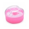 ericotry 2 Pcs Baby After-Bath Powder Puff Sponge Box Kit Dispensor DIY Make up Cosmetic Loose Powder Jar Container Case (Pink)