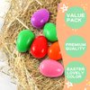AOMINGGE Plastic Easter Eggs Surprise Toys Colorful Eggs, Crafts Basket Stuffers for Party Hunt Games (12)